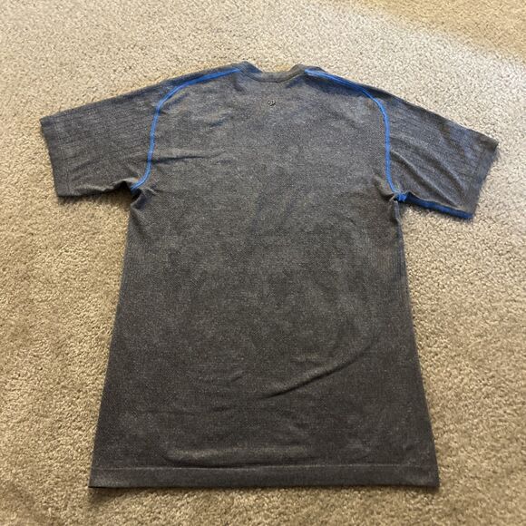 LULULEMON Men's T-Shirt Metal Vent Short Sleeves Grey Size Small - Picture 6 of 10